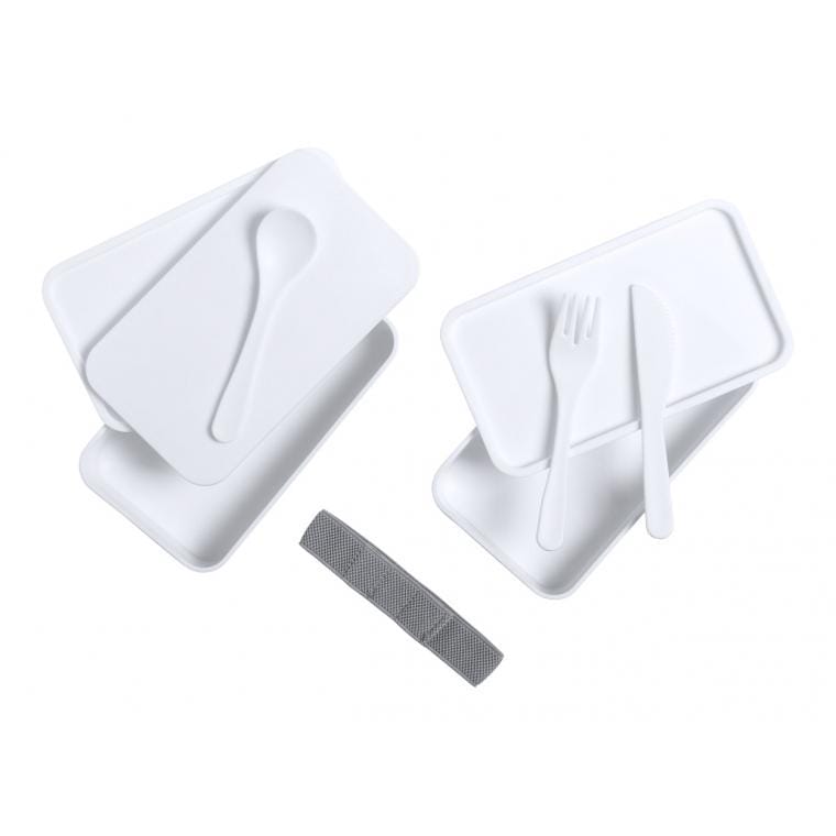 Cutie antibacteriană prânz Ayam alb gri