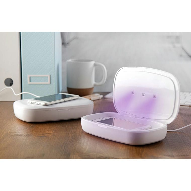 Cutie sterilizare UV cu încărcător Halby alb