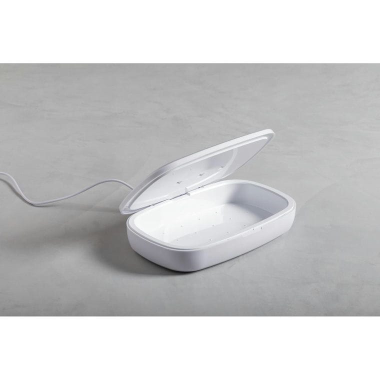 Cutie sterilizare UV cu încărcător Halby alb