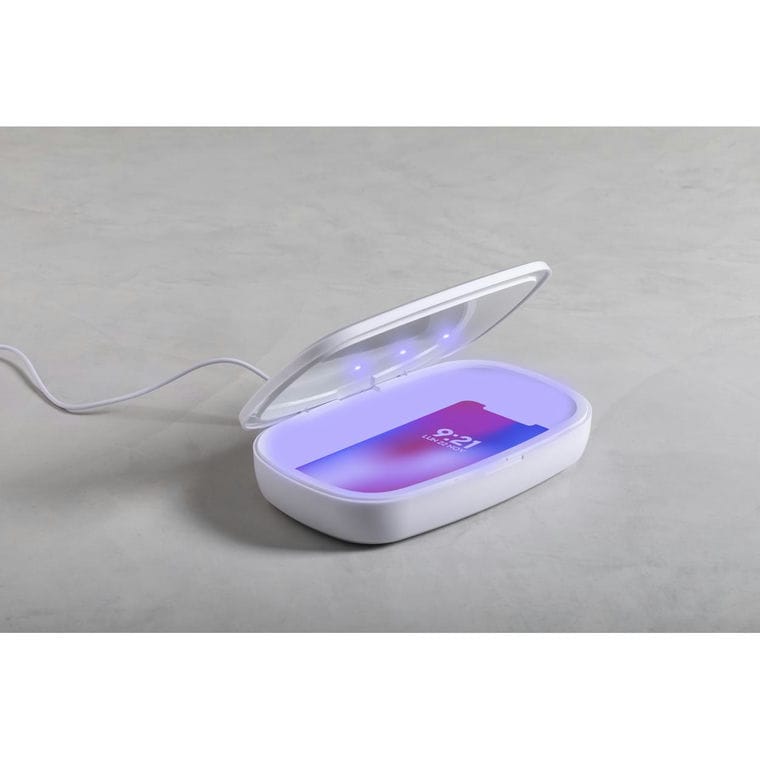 Cutie sterilizare UV cu încărcător Halby alb