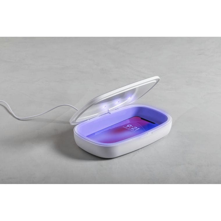 Cutie sterilizare UV cu încărcător Halby alb