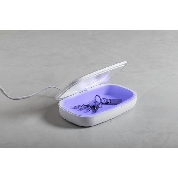 Cutie sterilizare UV cu încărcător Halby alb