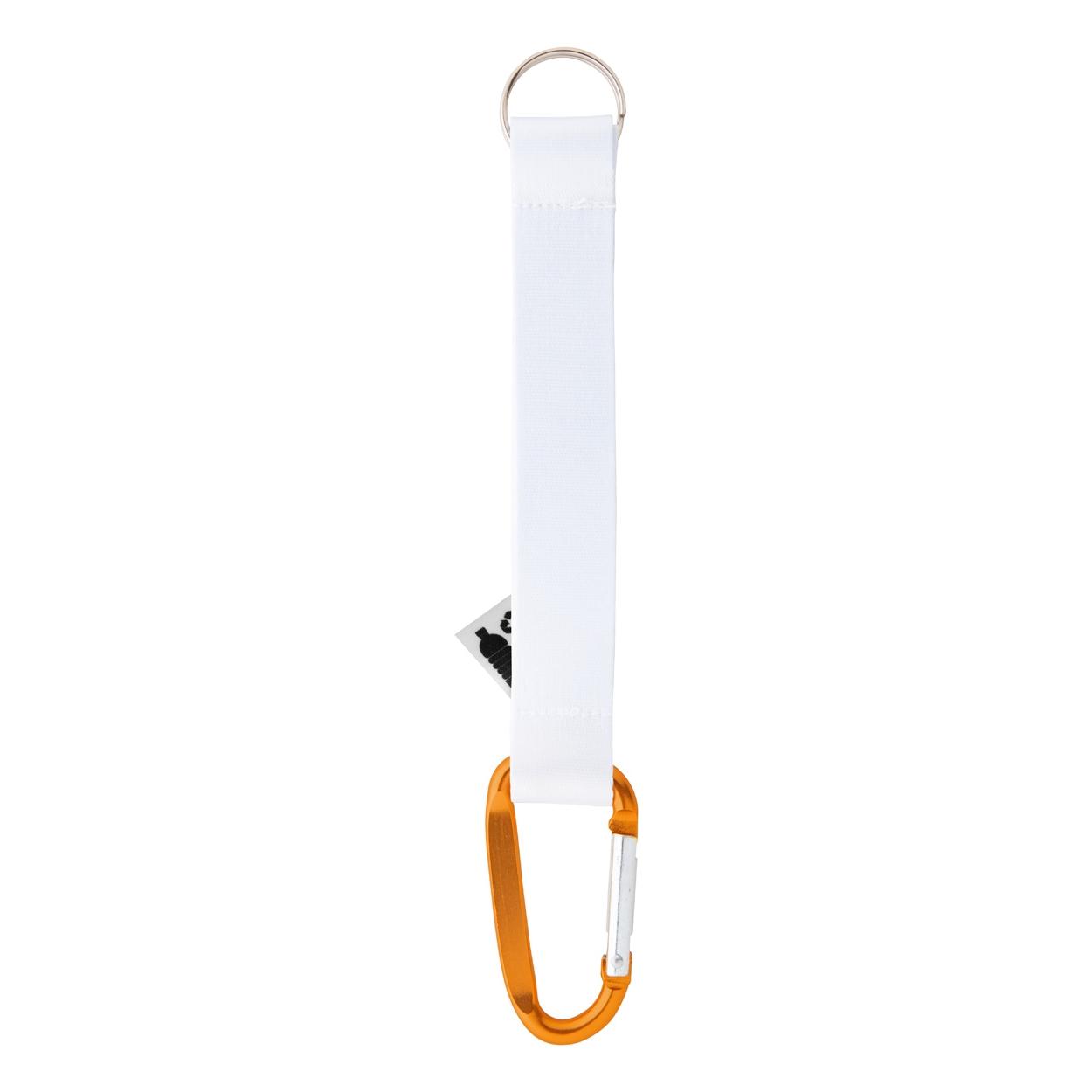 Breloc Subiner RPET portocaliu Alb