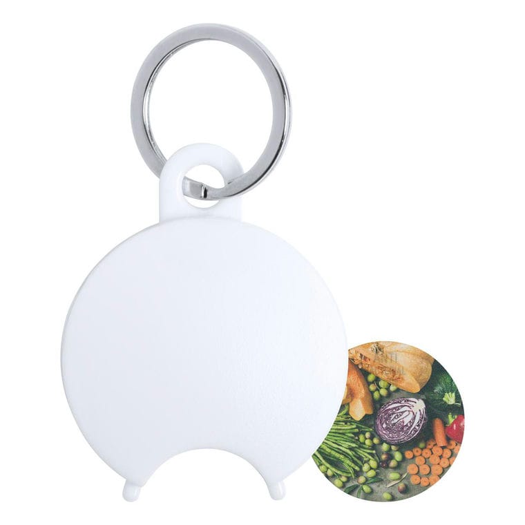 Breloc antibacterian cu fisă Portis alb