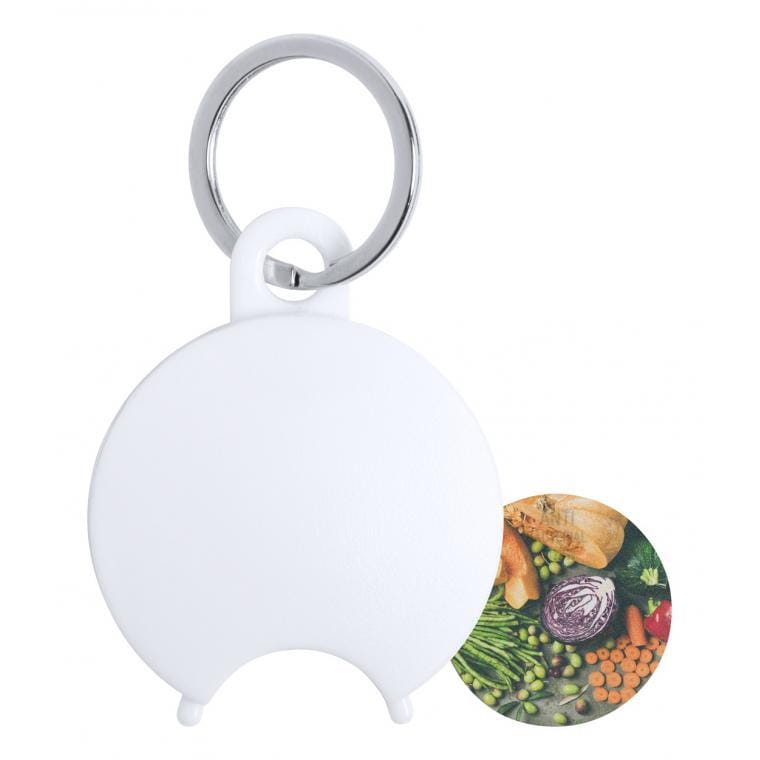 Breloc antibacterian cu fisă Portis alb