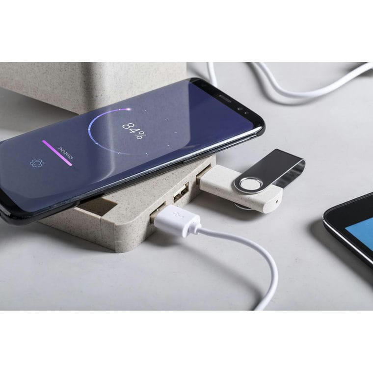 Suport multifuncțional pentru pixuri Ampdesk bej