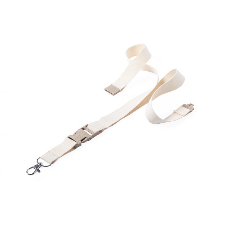 Lanyard din bumbac Troix bej