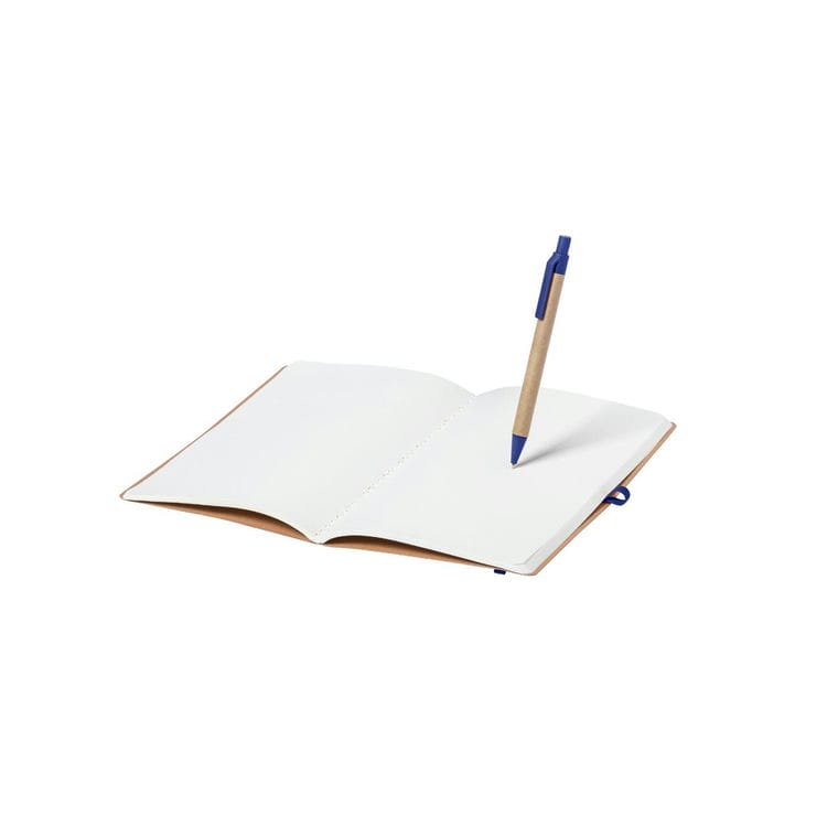 Blocnotes Ginkgo albastru natural