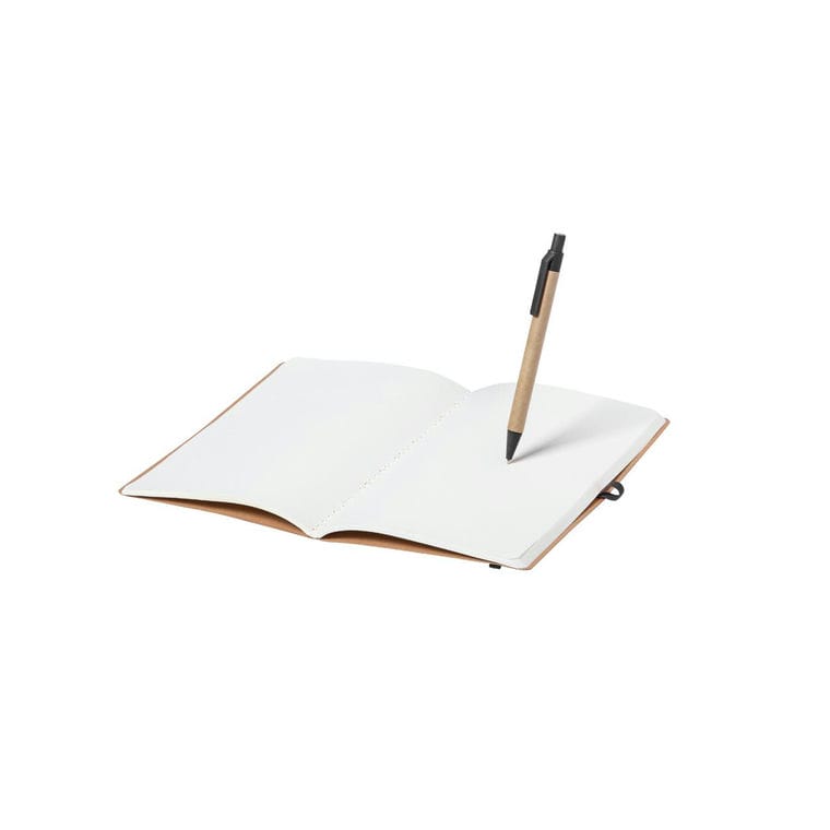 Blocnotes Ginkgo negru natural