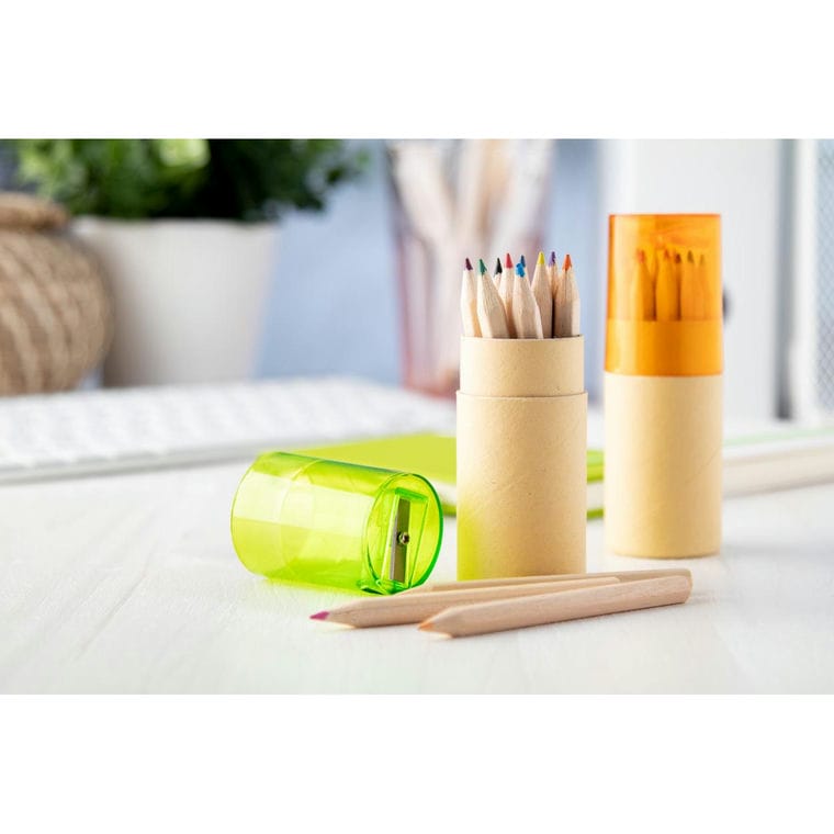 Set creioane Gallery 12 verde