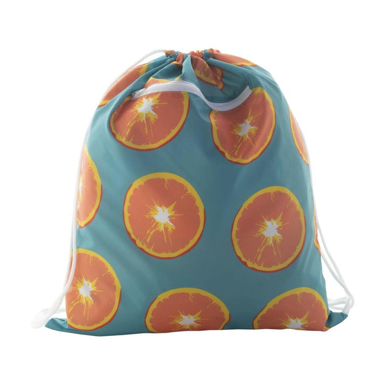 Rucsac cu cordon, personalizat CreaDraw Zip Alb