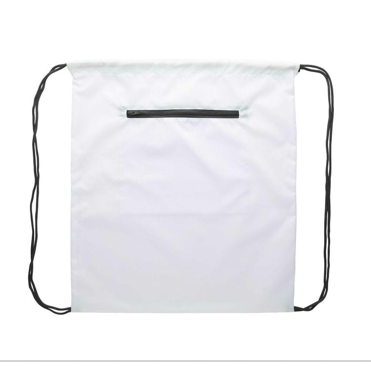 Rucsac cu cordon, personalizat CreaDraw Zip negru alb