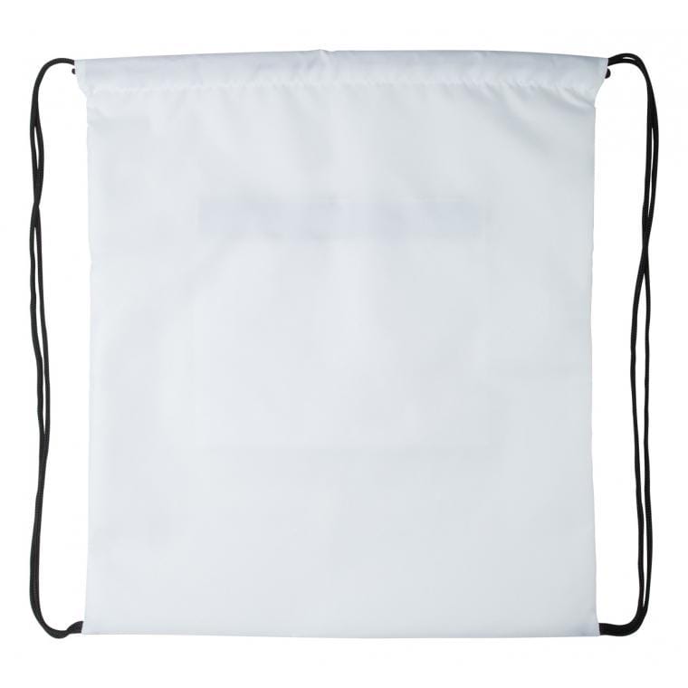 Rucsac cu cordon, personalizat CreaDraw Zip negru alb