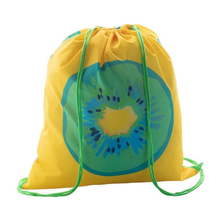 Rucsac cu cordon, personalizat CreaDraw Zip verde alb