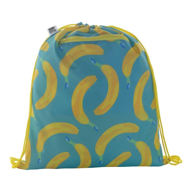 Rucsac cu cordon, personalizat CreaDraw Zip RPET Galben