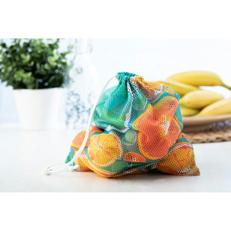 Sac pentru produse, personalizat SuboProduce Mesh alb