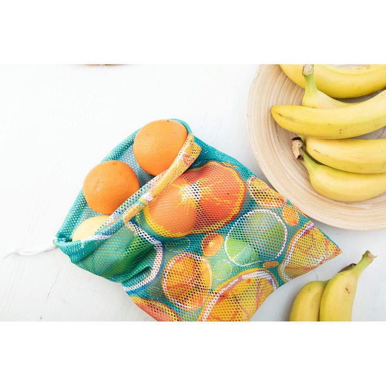 Sac pentru produse, personalizat SuboProduce Mesh alb