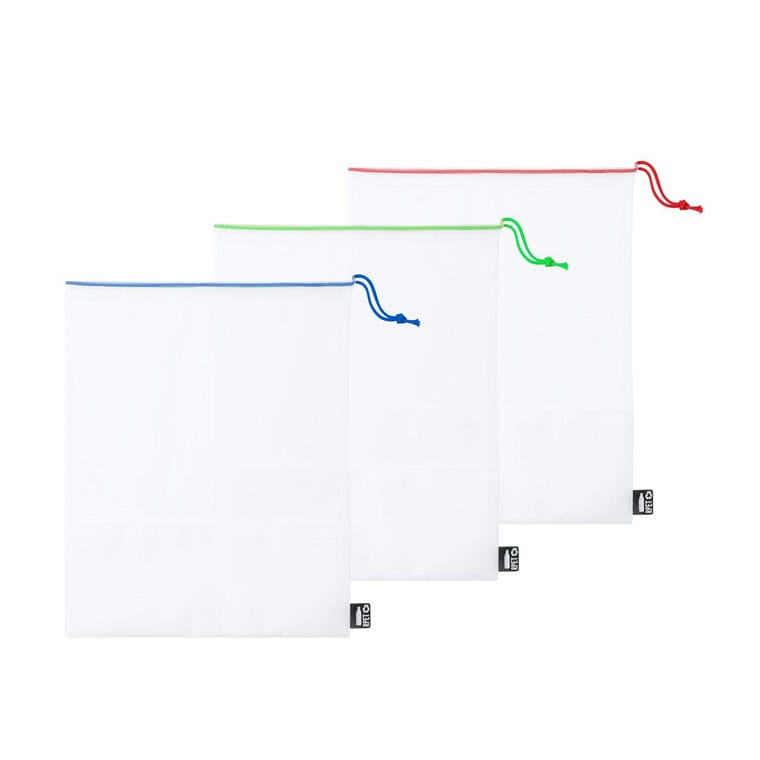 Sacoșă produs, material reciclat rpet Topin alb