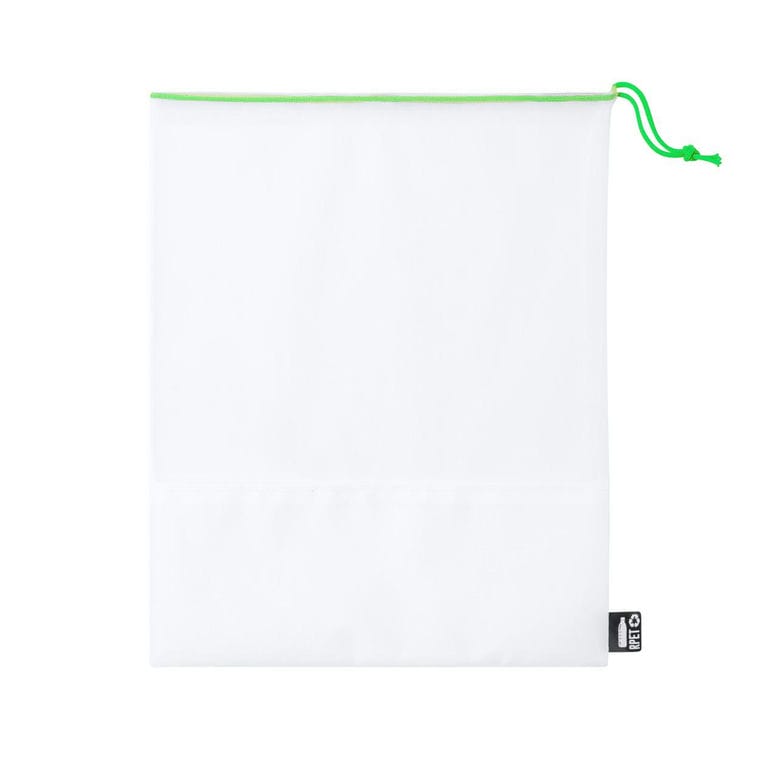 Sacoșă produs, material reciclat rpet Topin alb