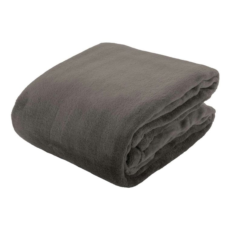 Pătură flanel Espoo cenușiu