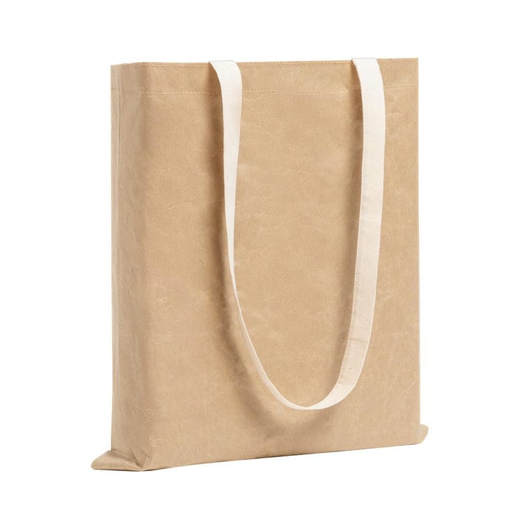 Sacoșă pentru cumpărături, din hartie Curiel natural alb