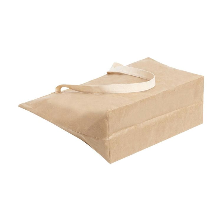 Sacoșă pentru cumpărături, din hartie Palzim natural alb