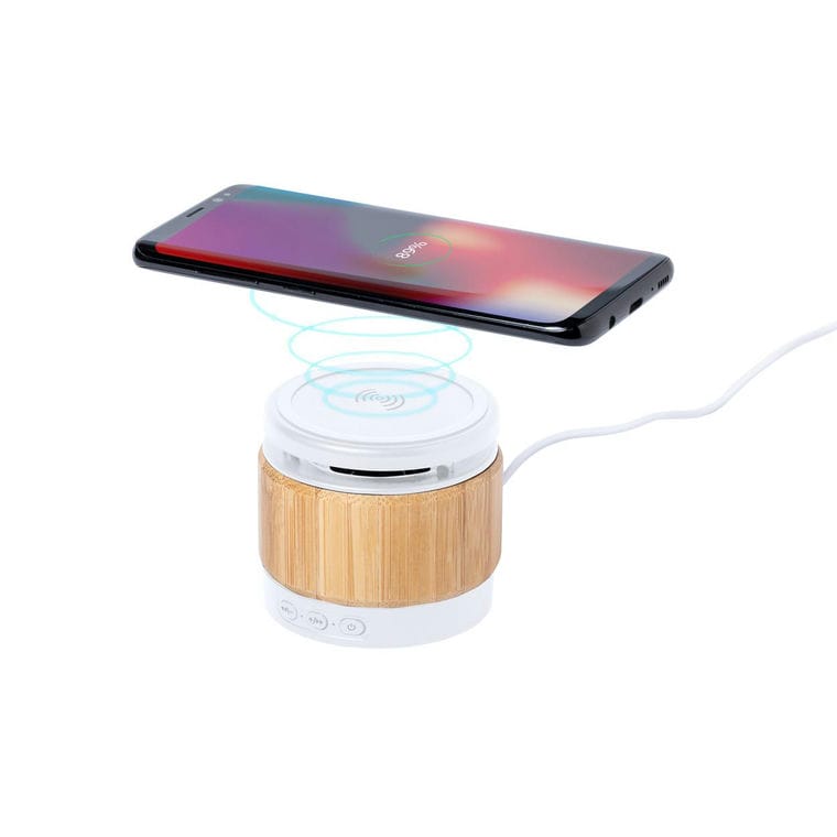 Încărcător și boxă bluetooth Zakrox natural alb