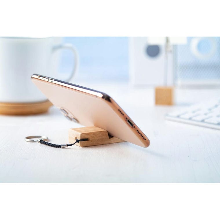 Breloc suport pentru mobil Dulloo natural