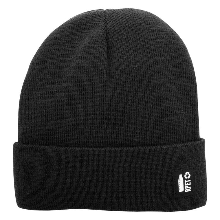 Căciulă de iarnă din material reciclat Peaky negru