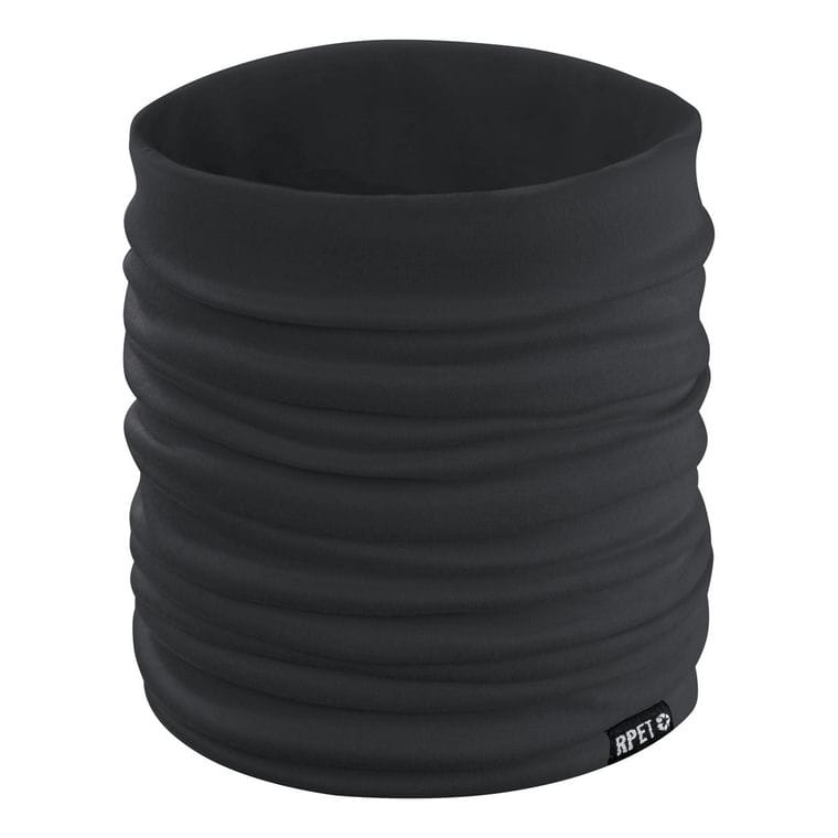 Eșarfă multifuncțională din material reciclat Terrax Negru