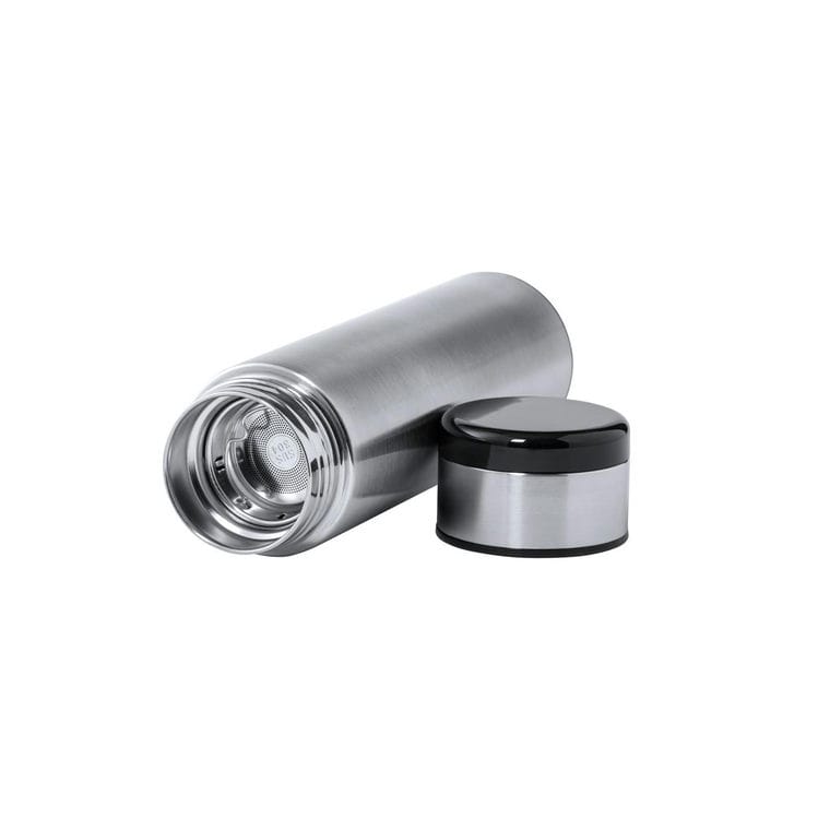 Termos cu termometru Kaucex argintiu