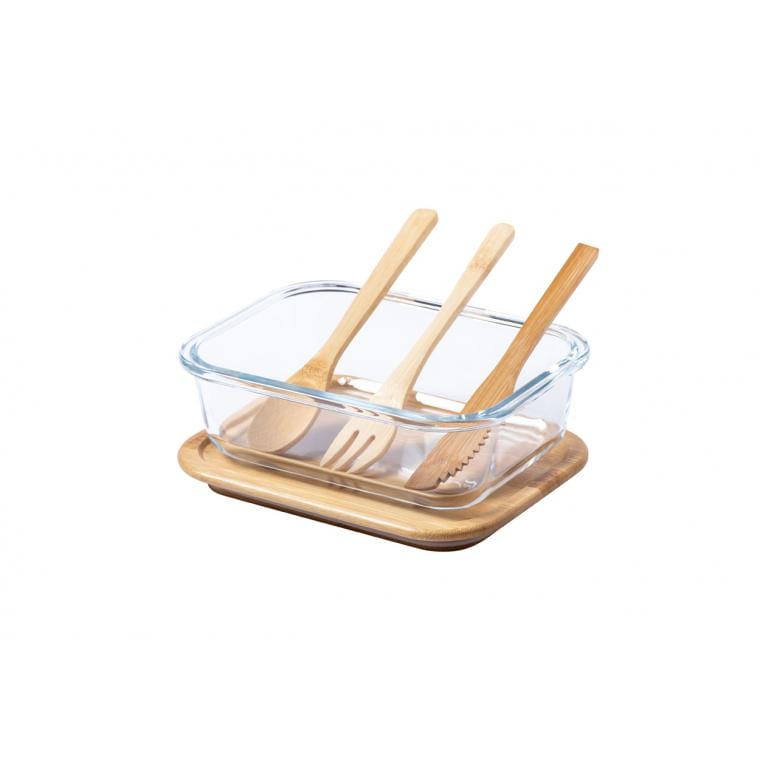 Cutie din sticlă pentru gustare Cuttata natural transparent