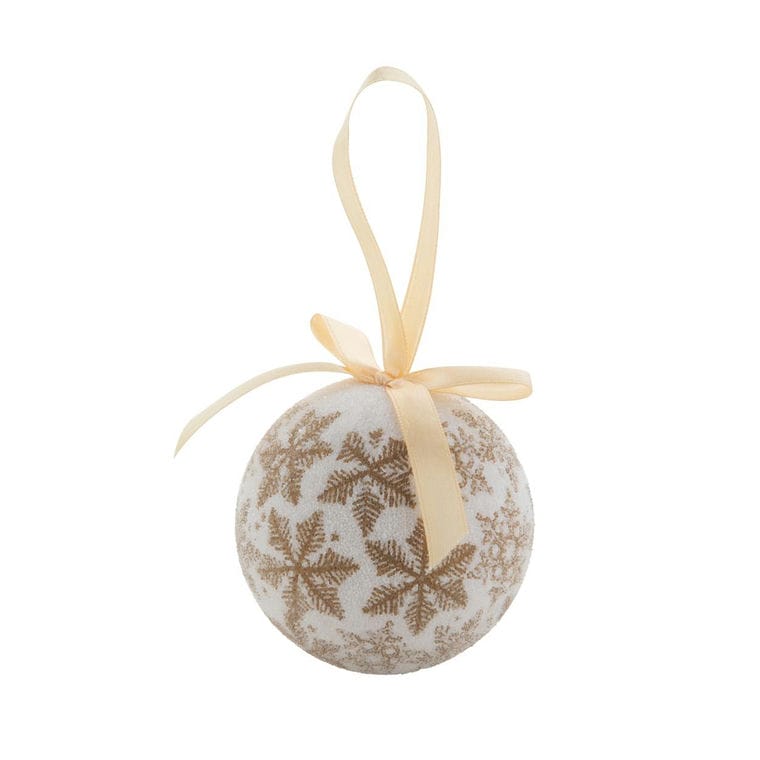 Glob de Crăciun Aspelund auriu alb