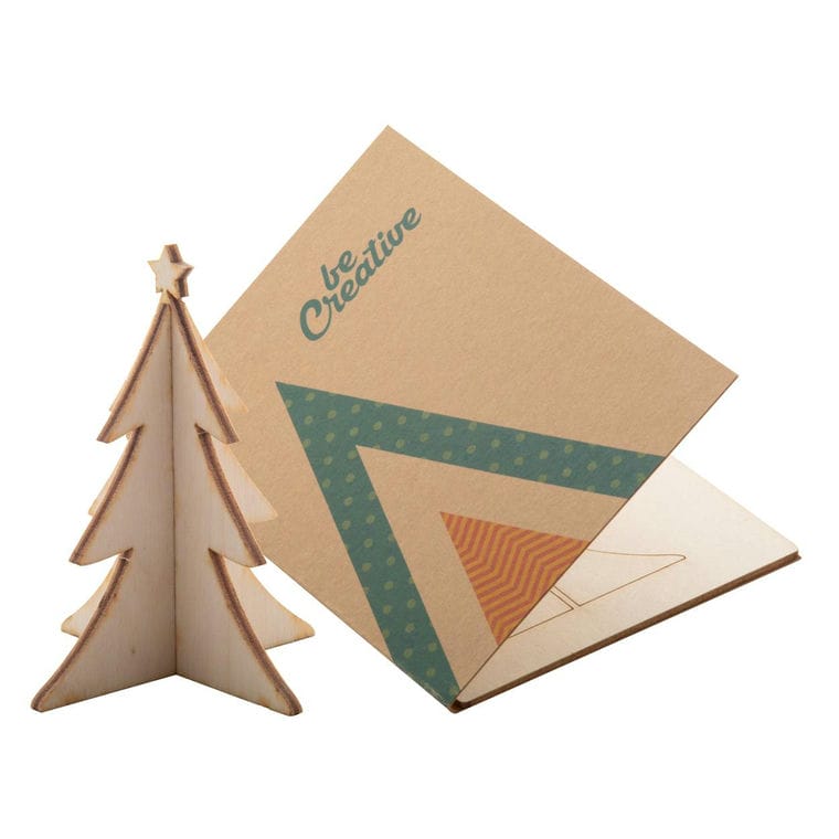 Felicitare de Crăciun, brad Creax Eco natural