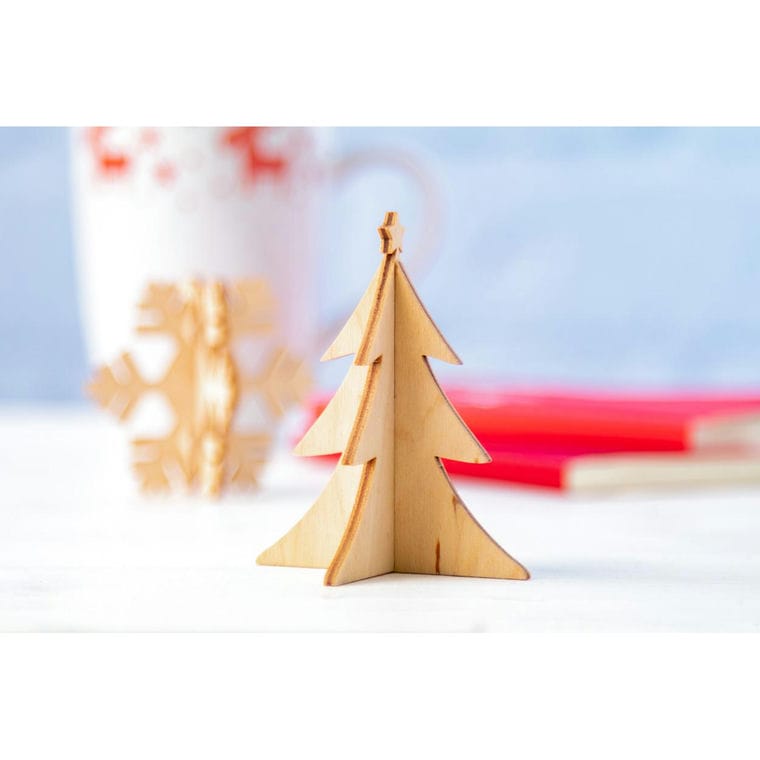 Felicitare de Crăciun, brad Creax Eco natural