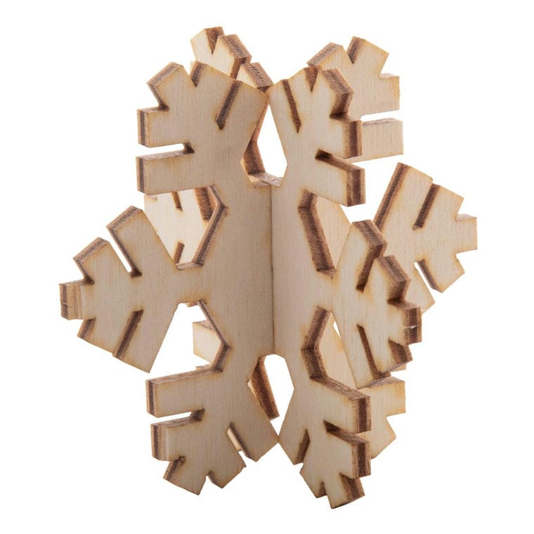 Felicitare de Crăciun, fulg de nea Creax Plus natural