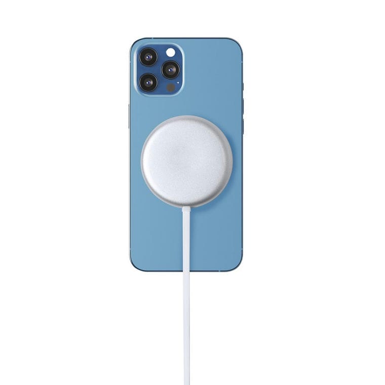 Încărcător wirless magnetic Makensy argintiu