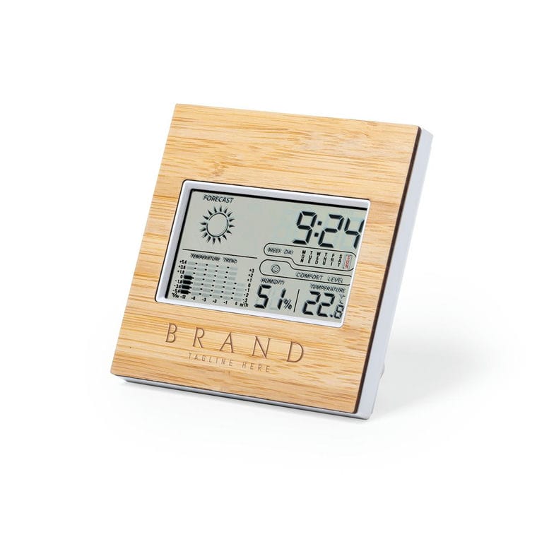 Stație meteo din bambus Behox natural