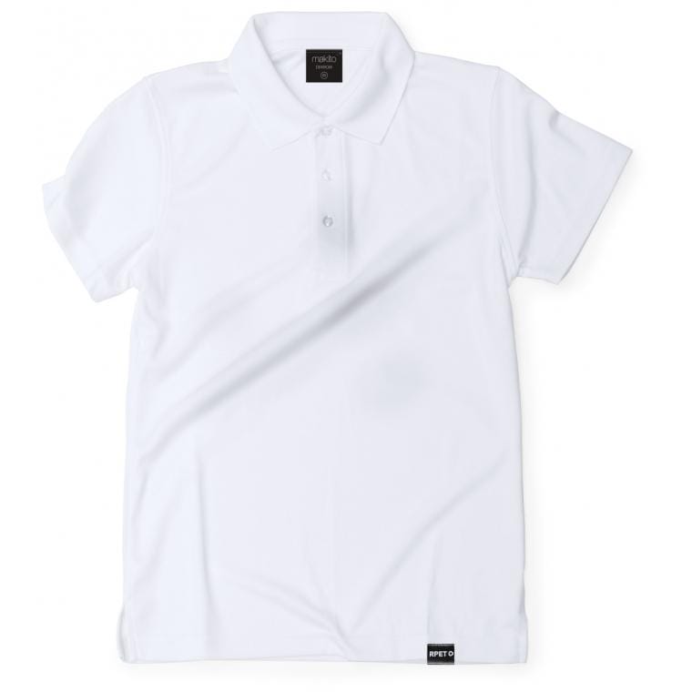Tricou polo RPET Dekrom alb S