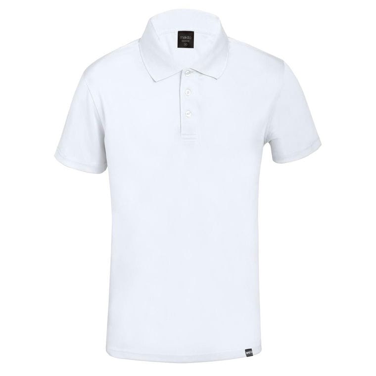 Tricou polo RPET Dekrom alb XXL