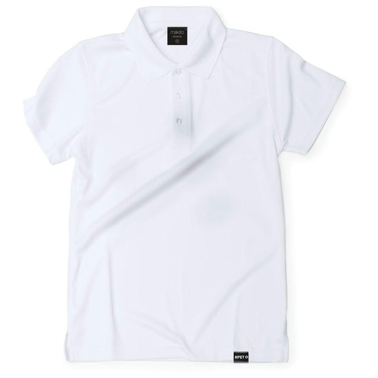 Tricou polo RPET Dekrom alb XXL
