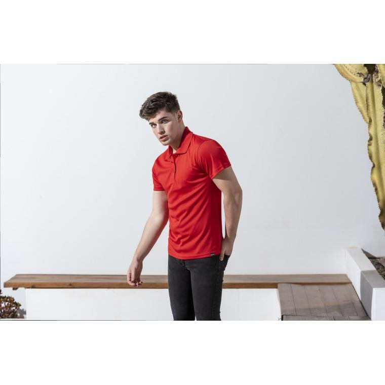 Tricou polo RPET Dekrom roșu XL