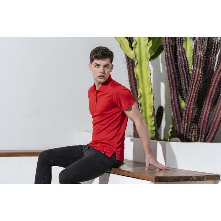 Tricou polo RPET Dekrom roșu XXL