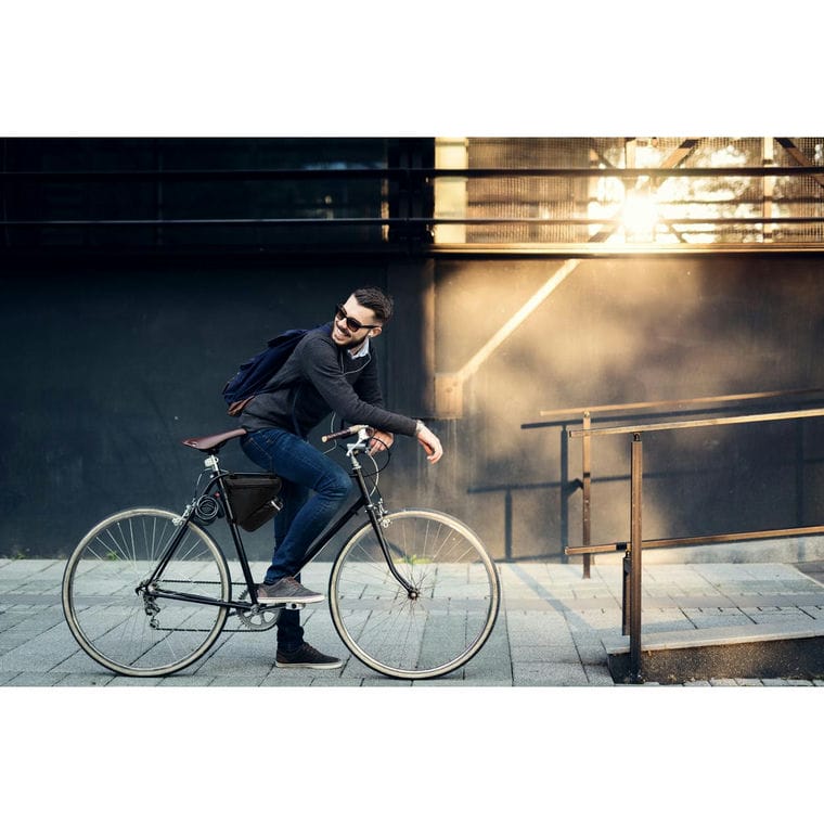 Geantă pentru cadru de bicicletă Leven negru