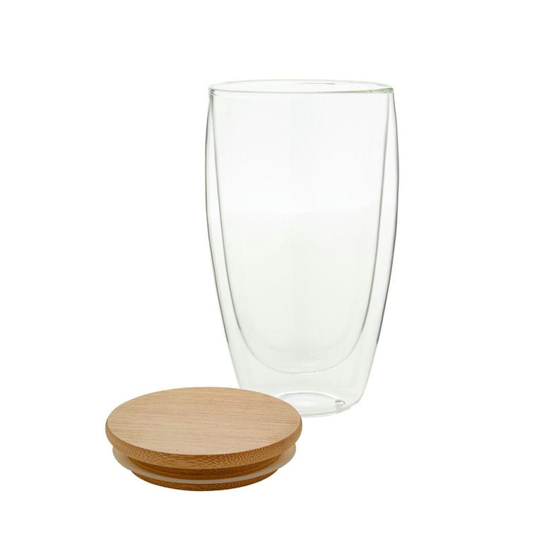 Cană din sticlă termo Bondina L transparent natural