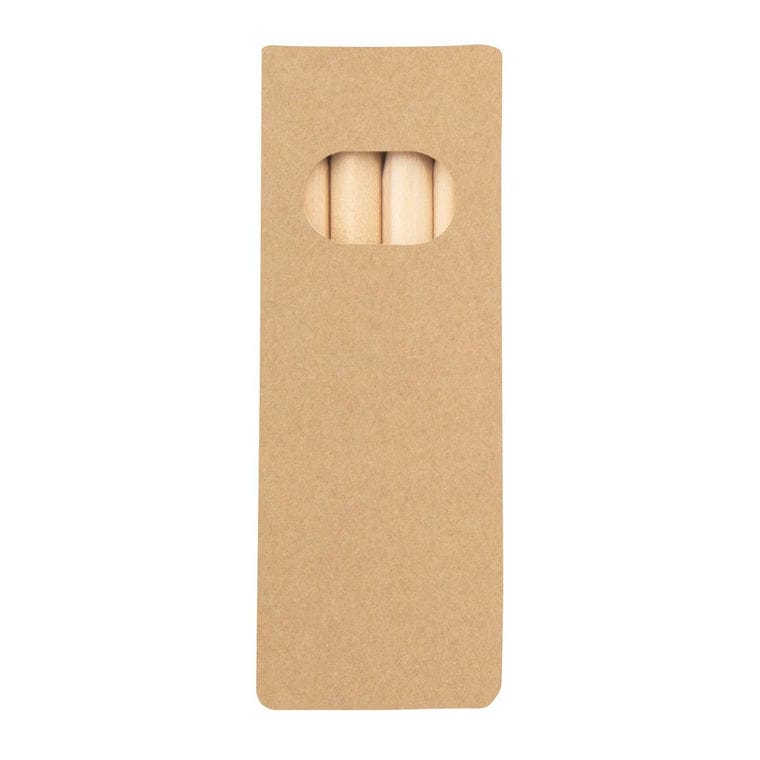 Set 4 buc creioane, personalizat Penxil 4 Eco natural