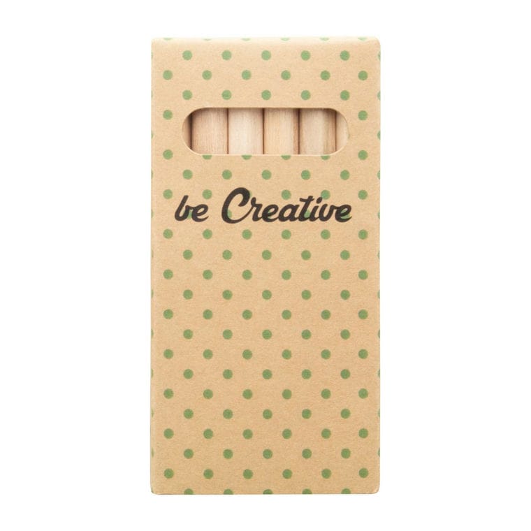 Set 6 buc creioane, personalizat Penxil 6 Eco natural