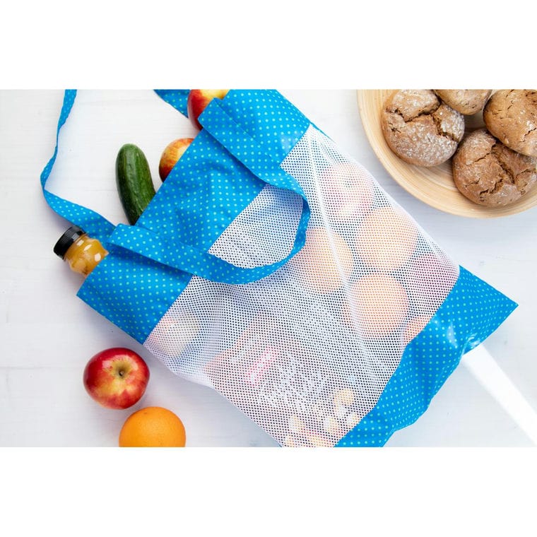 Sacoșă de cumpărături, personalizată SuboShop Mesh alb