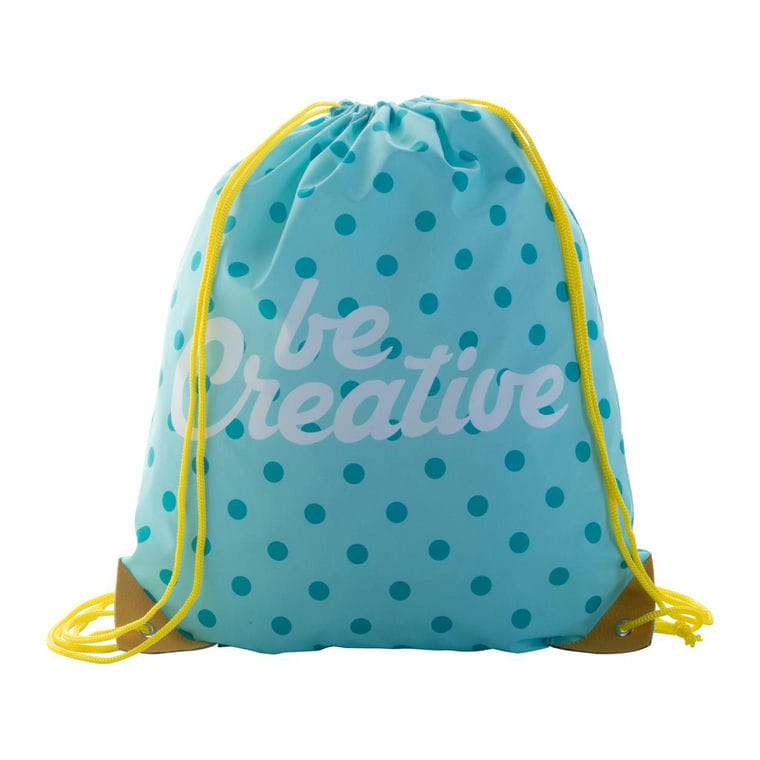 Sac de cumpărături, cu cordon, personalizat CreaDraw Plus Galben