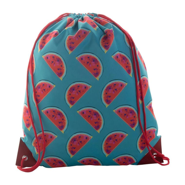 Sac de cumpărături, cu cordon, personalizat CreaDraw Plus Roșu